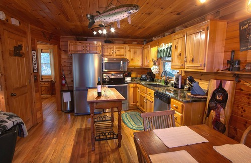 Epworth Cabin | ROMANTIC TROUT FISHING CABIN - WiFi, HotTub FirePit, Blue Ridge, RiverMistCabin