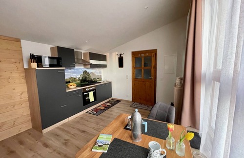 Marzoll Apartment | Römer apartment with sunny terrace, 40 sqm, bed-sitting room