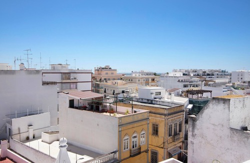 Olhao Apartment | Rooftop Apartment Blue Ocean with Private Open Terrace, Balcony & Wi-Fi