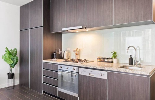 Docklands Apartment | Rooftop Pool 2BR Apt at Marvel Stadium with Free Parking
