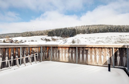 Sankt Georgen im Schwarzwald Apartment | Room 'Doppelzimmer Mit Balkon 21' with Shared Garden, Balcony and Wi-Fi