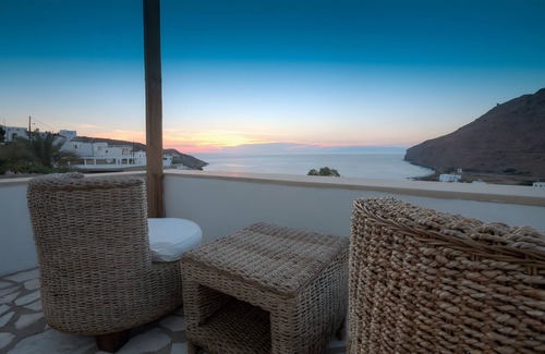 Skala Apartment | Room 'Double Sea View No 5' with Sea View, Wi-Fi and Air Conditioning