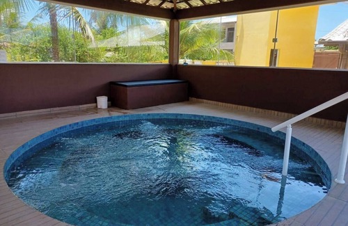 Barra Nova Villa | Room for three people with air conditioning, minibar, smart TV and hammock on the balcony
