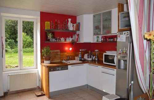 Pleudihen-sur-Rance House | Room in longère, Bath room, Breakfast