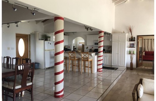 Estate Whim House | Roomy 3 bedroom two bath structure on a hill overlooking the Caribbean Sea