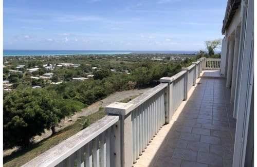 Estate Whim House | Roomy 3 bedroom two bath structure on a hill overlooking the Caribbean Sea