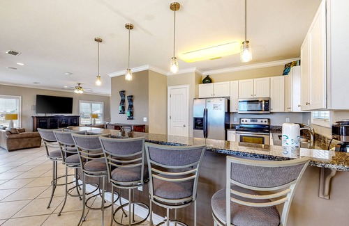 Gulf Shores House | Roomy coastal Gulf front retreat w/private Gulf-front splash pool & Gulf view