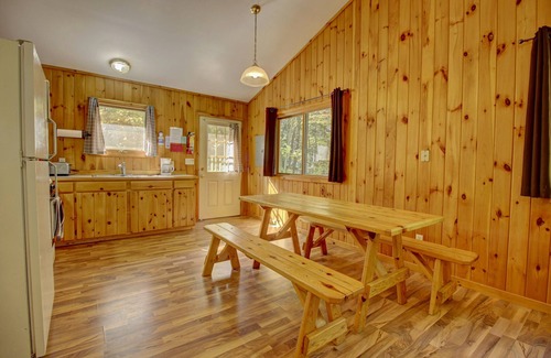 Lac du Flambeau Cabin | Roomy, Wisconsin Northwoods Lakeside Cabin w/private dock! Pet Friendly