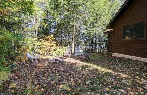 Lac du Flambeau Cabin | Roomy, Wisconsin Northwoods Lakeside Cabin w/private dock! Pet Friendly