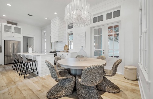 Rosemary Beach House | Rosemary Cottage - Stunning Outdoor Area with Pool (heated) and Fireplace