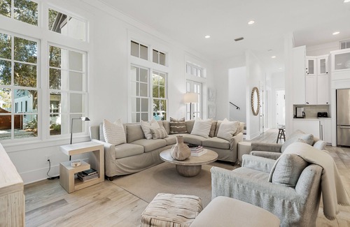 Rosemary Beach House | Rosemary Cottage - Stunning Outdoor Area with Pool (heated) and Fireplace