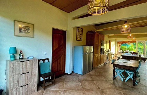 Le Morne-Rouge Apartment | Roucou room in the heart of nature, view of Mont Pelée