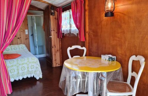 Bonnee Bed & Breakfast | Roulotte Esméralda: Séjour insolite au cœur de la nature, climatisée, parking privé, prêt de vélos - FR-1-590-502