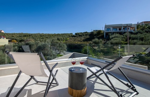 Kalyves Villa | Royal Bird, Stunning 4 Bedroom Seaview Villa, Private Pool, 700m From The Beach
