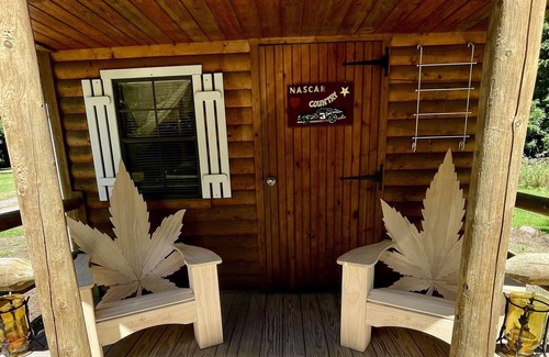 Brooklyn Cabin | Ruby Kush Cabin w/ sleeping loft on cannabis friendly campground