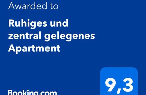 Rosenfeld Apartment | Ruhiges und zentral gelegenes Apartment