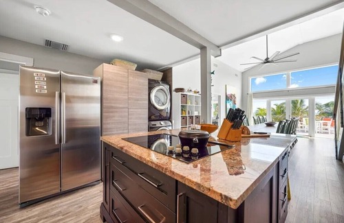 North Side House | Rum Reef, 6 bedroom house in North Side, pool, private beach, kayaks, bikes.
