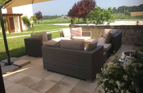 Verteillac House | Rural converted farmhouse with heated pool and tennis court near popular village