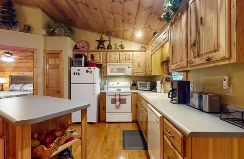 Hiawassee Cabin | Rustic charmer w/mountain views, fireplace, grill, yard-Dogs Welcome