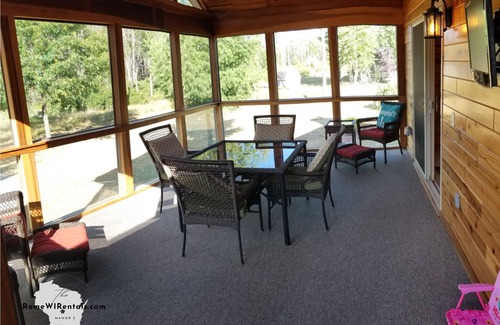 Nekoosa House | Rustic Chic Vacation Home Steps to Lake Camelot & Minutes to Sand Valley Golf!