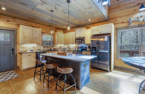 Blue Ridge Cabin | Rustic Elegance, gated community with its own private riverside park.