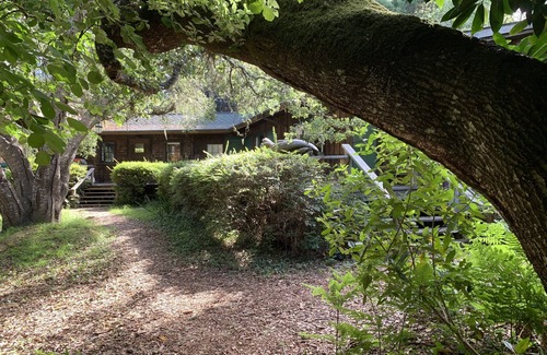 Inverness House | Rustic family vacation retreat with private tennis court (dogs welcome!)