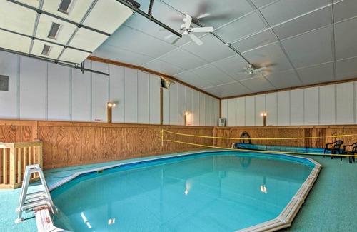 Rural Retreat House | Rustic Getaway w/ Indoor Pool, Fire Pit & Backyard
