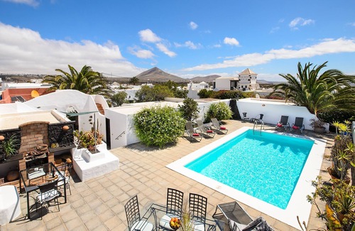 Guime House | Rustic Home Short Drive from Beach with Pool, Terraces & Garden