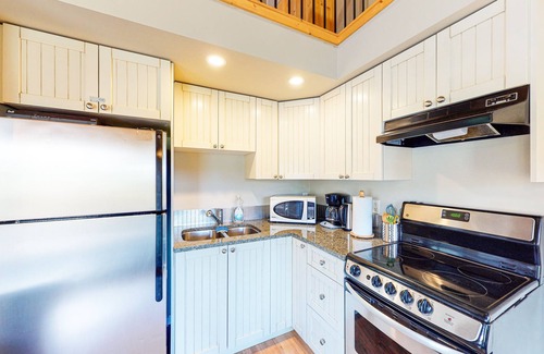 Lac Le Jeune Cabin | Rustic lakefront resort cabin with deck, WiFi, full kitchen - dog-friendly