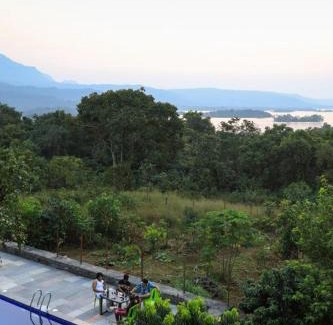 Lonavala House | Rustic Lakeside Private Escape With Huge Private Pool 2min From Lake