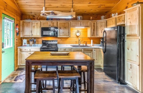 Bryson City Cabin | Rustic Log Cabin with Hot Tub - Pet Friendly - Fire Pit - WiFi