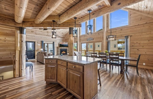 Chalet Village North Cabin | Rustic Retreat · New Listing! 4bed, 5 bath in the heart of it all, vastly amazing views!