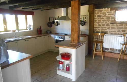 Chalandrey House | Rustic & spacious converted stone barn with heated pool & sun terrace