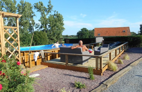 Chalandrey House | Rustic & spacious converted stone barn with heated pool & sun terrace