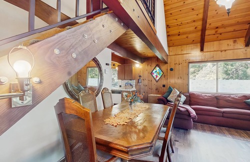Cedar Glen House | Rustic, wooded escape near the village w/a lovely deck