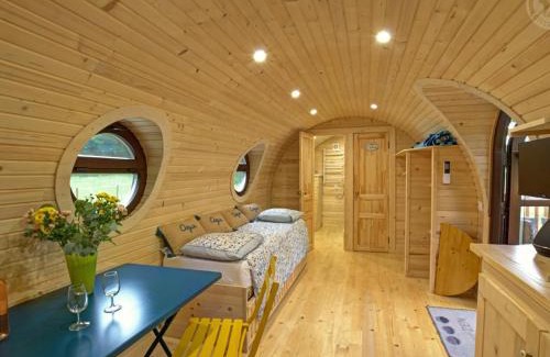 Mornand-en-Forez House | Séjour Authentique dans un Tonneau Viticole avec Piscine Chauffée et Mini-Ferme - FR-1-496-325