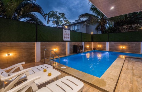 Wadgaon Villa | SaffronStays Le Reve - party villa with pool, gazebo, games room and steam room