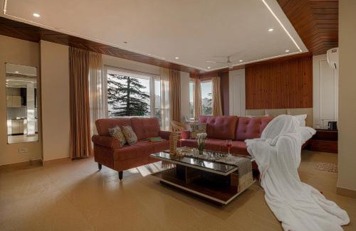 The Mall Road Villa | SaffronStays Library Enclave President Suite - 1-BHK Luxury Apt with Valley View, Mall Road Mussoorie