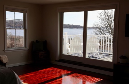 Adamsville House | Salt Marsh Beach House - Ocean views from large decks & minute walk to beaches