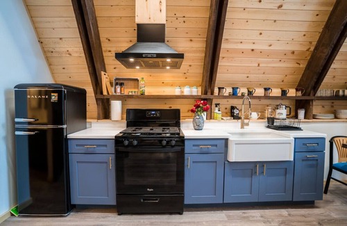 Lowell Point Cabin | Salted Roots Blue Door A-Frame Cabin