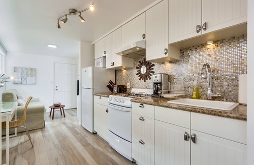 Beach Barber Tract Apartment | Sandcastle Hideaway, Dog Friendly, Designer Studio, Private Patio And Parking!