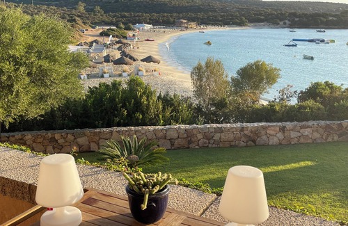 Golfo Aranci Villa | Sandy Cove Patio beachfront villa in Golfo Aranci North East Sardinia