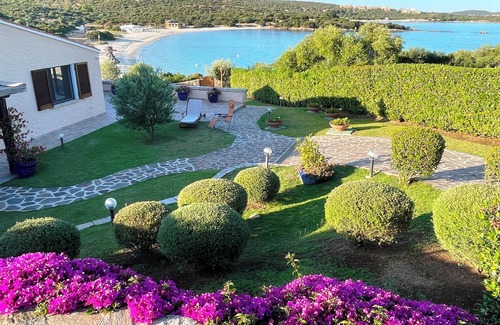 Golfo Aranci Villa | Sandy Cove Patio beachfront villa in Golfo Aranci North East Sardinia