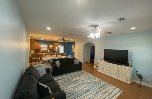 Port Bolivar House | Sandy Feet Retreat! Only 800 feet to the beach w/elevator and sleeps 12