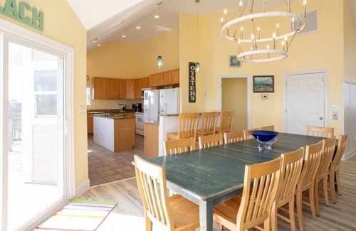 Carova Beach House | SANDY PAWS: FREE POOL HEAT for open fall weeks! OCEANFRONT- Elevator-4x4