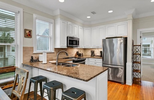 Isle of Palms House | Sandy Toes at 107 Grand Pavilion|Best Oceanfront View on Boardwalk|End Property|All New Bathroom|.