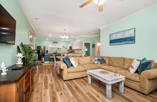 Long Beach House | Sandy Toes Bungalow: Dog-Friendly with Private Pool, Golf Cart