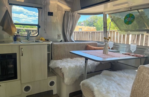 Southside House | Santa Fe Airstream Dream: 2020 19 foot Bambi steps from Meow Wolf