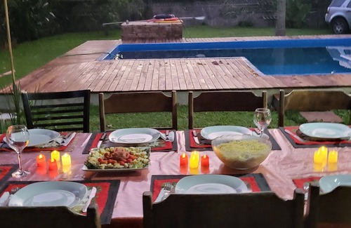 Praia de Santiago House | Santiago Beach 5 bedroom house 70 m from the beach, swimming pool, barbecue, TV room.