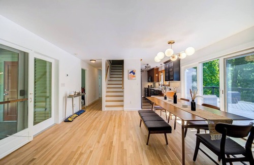 New Paltz House | Scenic New Paltz Escape: River Views, Hot Tub & Deck | Dream House in the Gunks